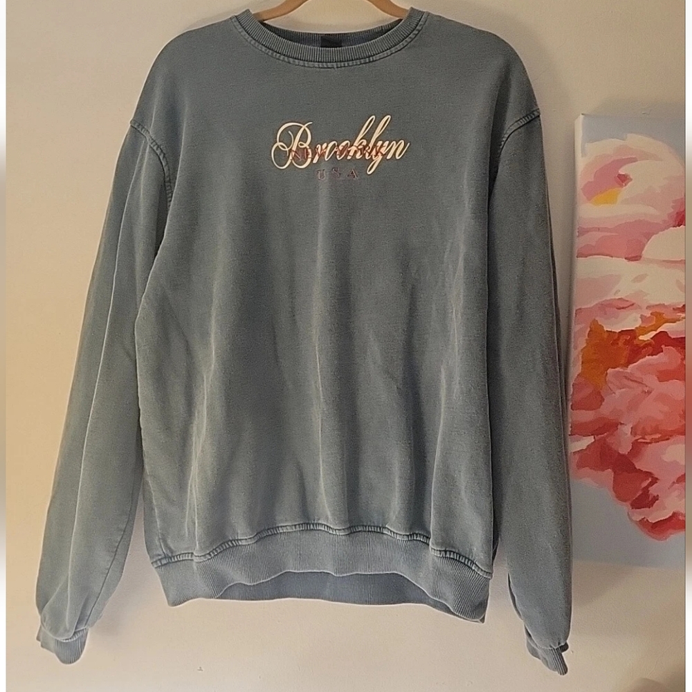 Urban Outfitters Pullover BROOKLYN Sweater Blue M